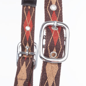 Licol Classic Raute motif losanges — Marron/beige-orange, vue 2