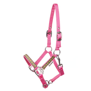 Licol Dottsi galon montants et chanfrein — Rose/vert
