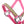 Licol Dottsi galon montants et chanfrein — Rose/vert, vue 2