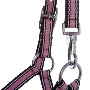 Licol poulain et yearling à mousqueton de nuque — Bleu marine/rose-mûre, vue 3