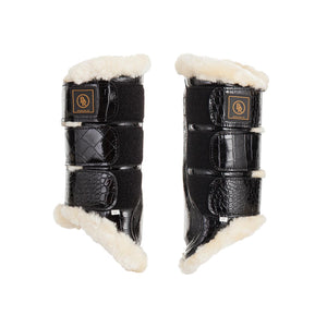 Guêtres BR Majestic cuir verni croco