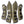 Protections de transport Montreal, lot de 4, vert