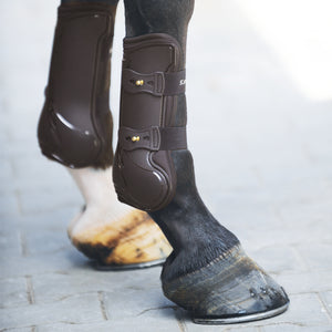 Guêtres à coque rigide Compete, mousse à mémoire, marron