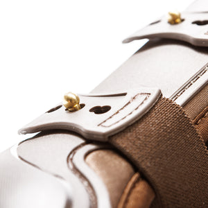 Guêtres à coque rigide Compete, mousse à mémoire, marron