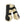 Guêtres à coque rigide Compete 'n Wool, fourrure synthétique, noir/beige