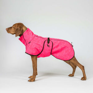 BARK Manteau Softshell queue haute Rose détail