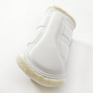 Guêtres Anatomic en synthétique doublé polaire teddy, blanc/beige