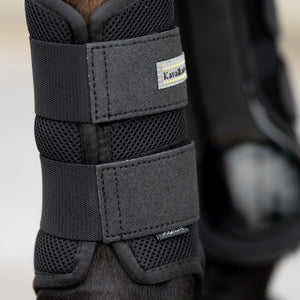 Guêtres Anatomic Star, mesh verni à passepoil pailleté, noir