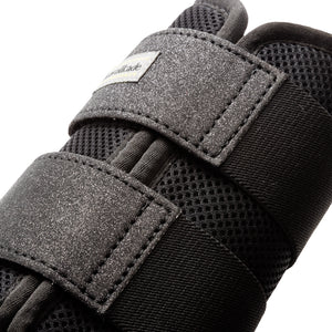 Guêtres Anatomic Star, mesh verni à passepoil pailleté, noir
