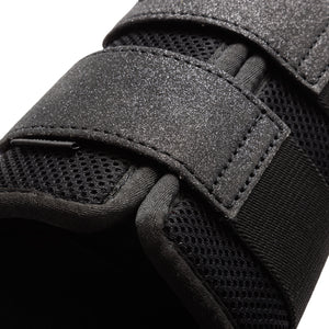 Guêtres Anatomic Star, mesh verni à passepoil pailleté, noir