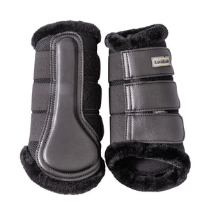 Guêtres Anatomic Mesh à bord fourrure, noir