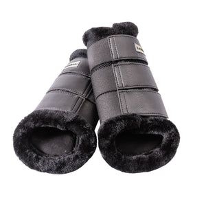 Guêtres Anatomic Mesh à bord fourrure, noir