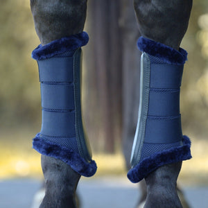 Guêtres Anatomic Mesh à bord fourrure, bleu