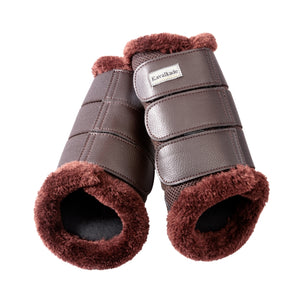Guêtres Anatomic Mesh à bord fourrure, marron