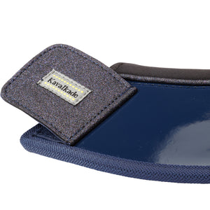 Cloches Star vernies à passepoil pailleté, bleu marine