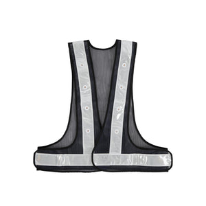 Gilet réfléchissant à LED BR enfant - noir-argent