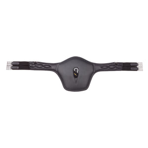 Sangle à protège-crampons cuir souple Soft'n Safe Kavalkade — Noir/noir