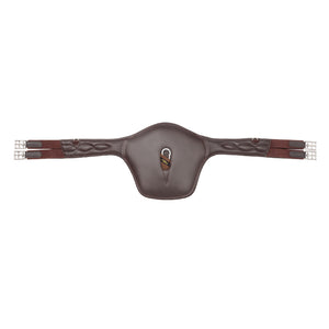 Sangle à protège-crampons cuir souple Soft'n Safe Kavalkade — Marron/marron