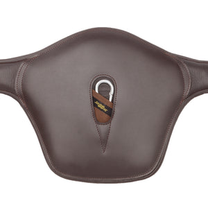 Sangle à protège-crampons cuir souple Soft'n Safe Kavalkade — Marron/marron — vue 2