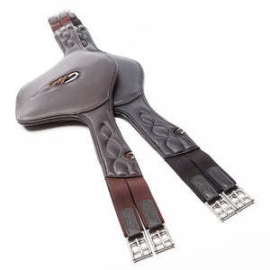 Sangle à protège-crampons cuir souple Soft'n Safe Kavalkade — Noir/noir — vue 4