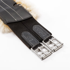 Sangle à protège-crampons Excellence Kavalkade peau lainée — Noir/noir — vue 3