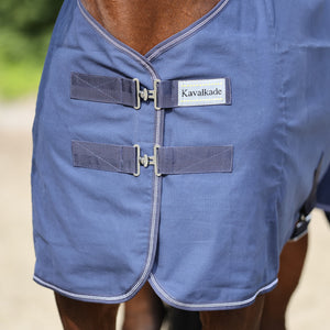 Chemise d'été en coton Cotton, bleu marine/blanc