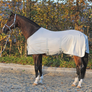 Chemise anti-mouches avec couvre-encolure amovible, gris