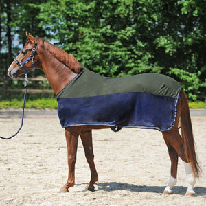 Chemise anti-mouches Fly'n Fleece dos polaire, bleu marine/vert