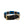 Collier pour chien BR en cuir brodé bleu-gris