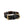 Collier pour chien BR en cuir brodé marron-gris
