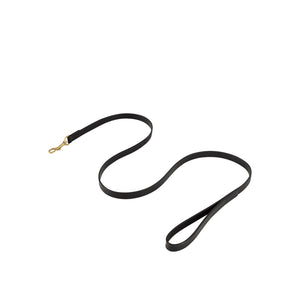 Laisse pour chien BR en cuir noir