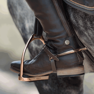 Éperons Sprenger ULTRA fit inox bronze tige arrondie — 25 mm
