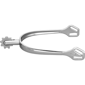 Éperons Sprenger ULTRA fit inox tige arrondie, molette à 9 grandes pointes — 30 mm et 40 mm