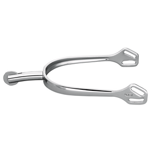Éperons Sprenger ULTRA fit inox tige plate, petite molette ronde lisse — 30 mm et 40 mm