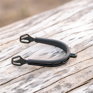 Éperons Sprenger ULTRA fit EXTRA GRIP inox anthracite tige arrondie — 15 mm et 25 mm