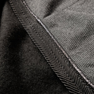 Chemise de transport et séchante Elegance col fourrure, noir/gris