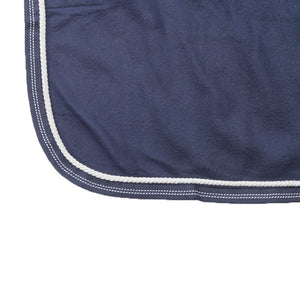Chemise séchante polaire à bavette amovible, bleu marine/blanc