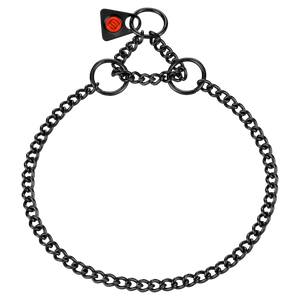 Collier chaîne Sprenger maillons ronds acier inoxydable noir 1,5 mm