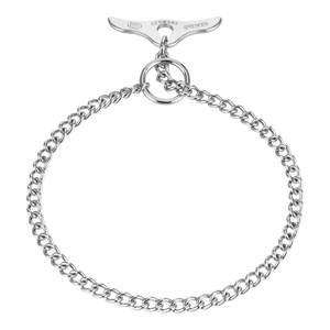 Collier chaîne Sprenger avec fermeture à bascule maillons ronds acier chromé 2 mm