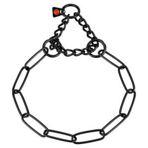 Collier chaîne Sprenger à traction limitée acier inoxydable noir 3 mm