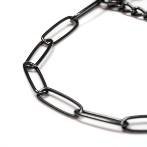Collier chaîne Sprenger à traction limitée acier inoxydable noir 3 mm