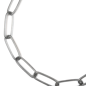 Collier chaîne Sprenger réglable maillons longs avec crochet SPRENGER acier inoxydable 3 mm