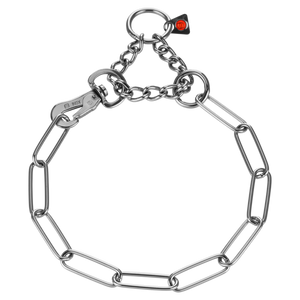 Collier chaîne Sprenger réglable maillons longs avec crochet SPRENGER acier inoxydable 3 mm