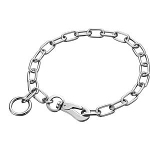 Collier chaîne Sprenger réglable avec crochet SPRENGER acier chromé 3 mm