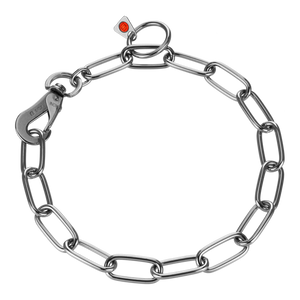 Collier chaîne Sprenger maillons longs réglable avec crochet SPRENGER acier inoxydable 4 mm