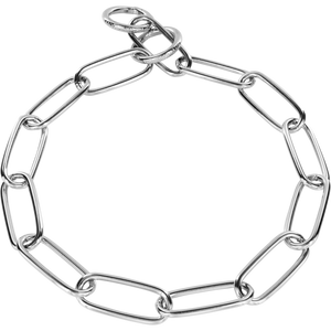 Collier chaîne Sprenger maillons longs acier chromé 4 mm, 50 à 84 cm