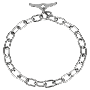Collier chaîne Sprenger avec fermeture à bascule moyen acier chromé 3,4 mm