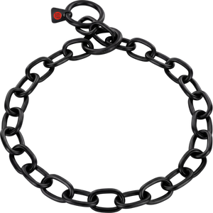 Collier chaîne Sprenger renforcé acier inoxydable noir 4 mm