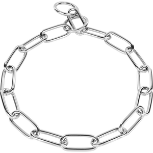 Collier chaîne Sprenger maillons longs acier chromé 4 mm, 50 à 69 cm