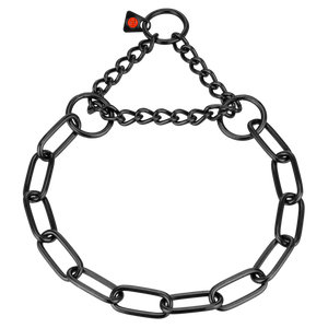 Collier chaîne Sprenger à traction limitée acier inoxydable noir 4 mm